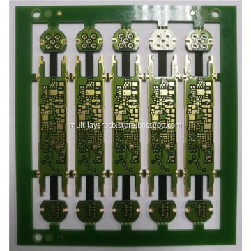 Multilayer R-F circuit with edge plating